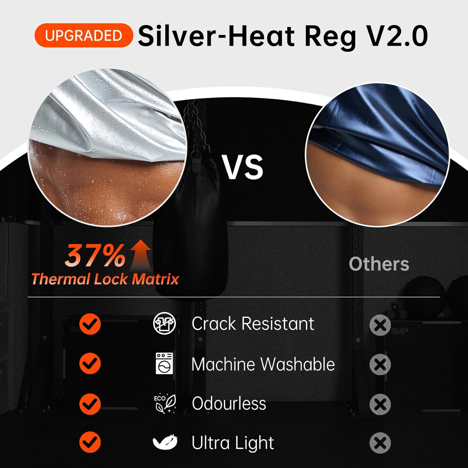 HOTSUIT Sweat Vest for Men Weight Loss Full Zipper Sauna Vest for Men Anti-Rip Heat Trapping Shirt for Gym Boxing - Image 4