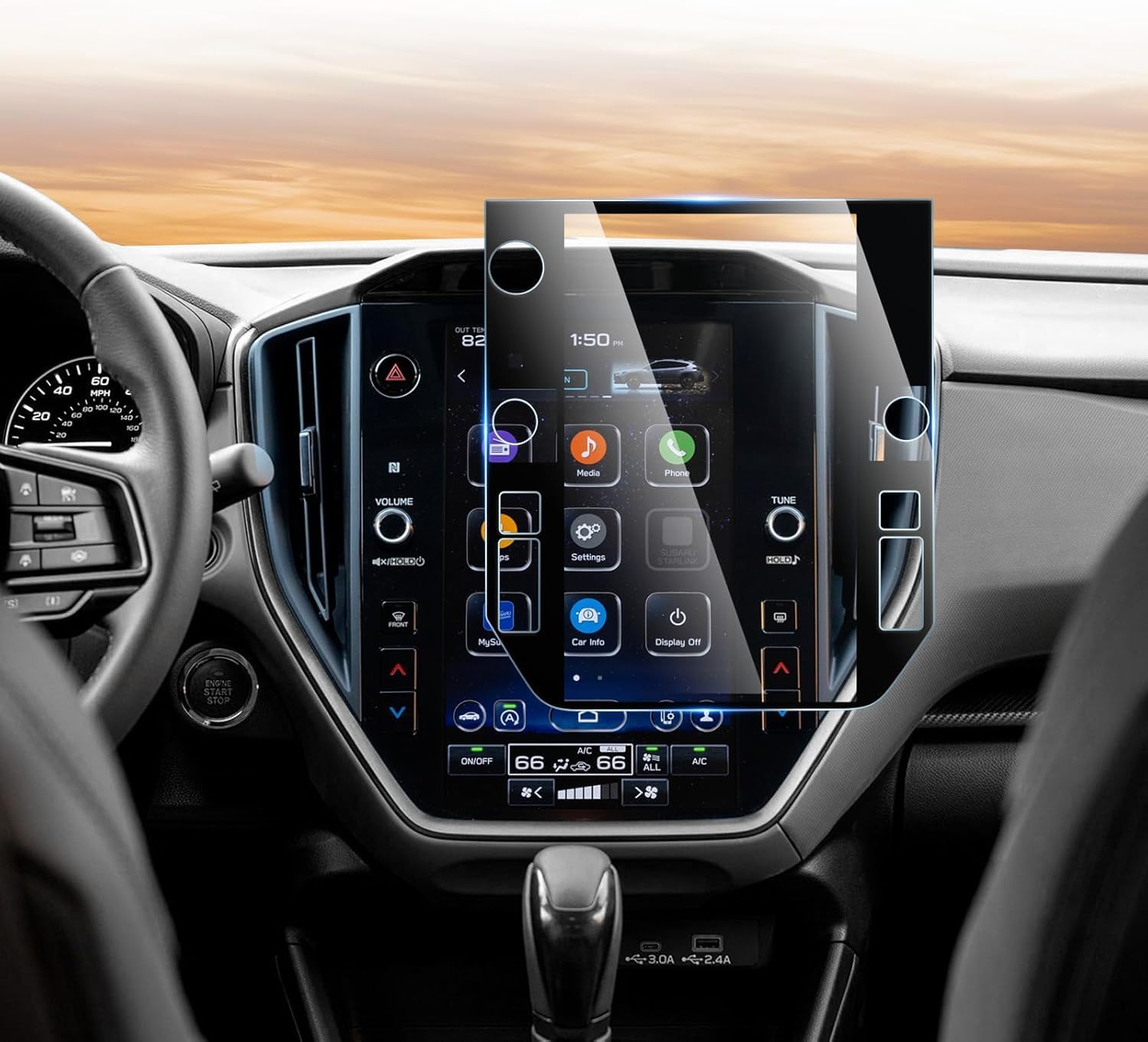 CDEFG For 2025 2026 Subaru Forester Screen Protector - 11.6 Inch 9H HD Tempered Glass - Forester (Premium, Sport, Limited, Touring) Touchscreen