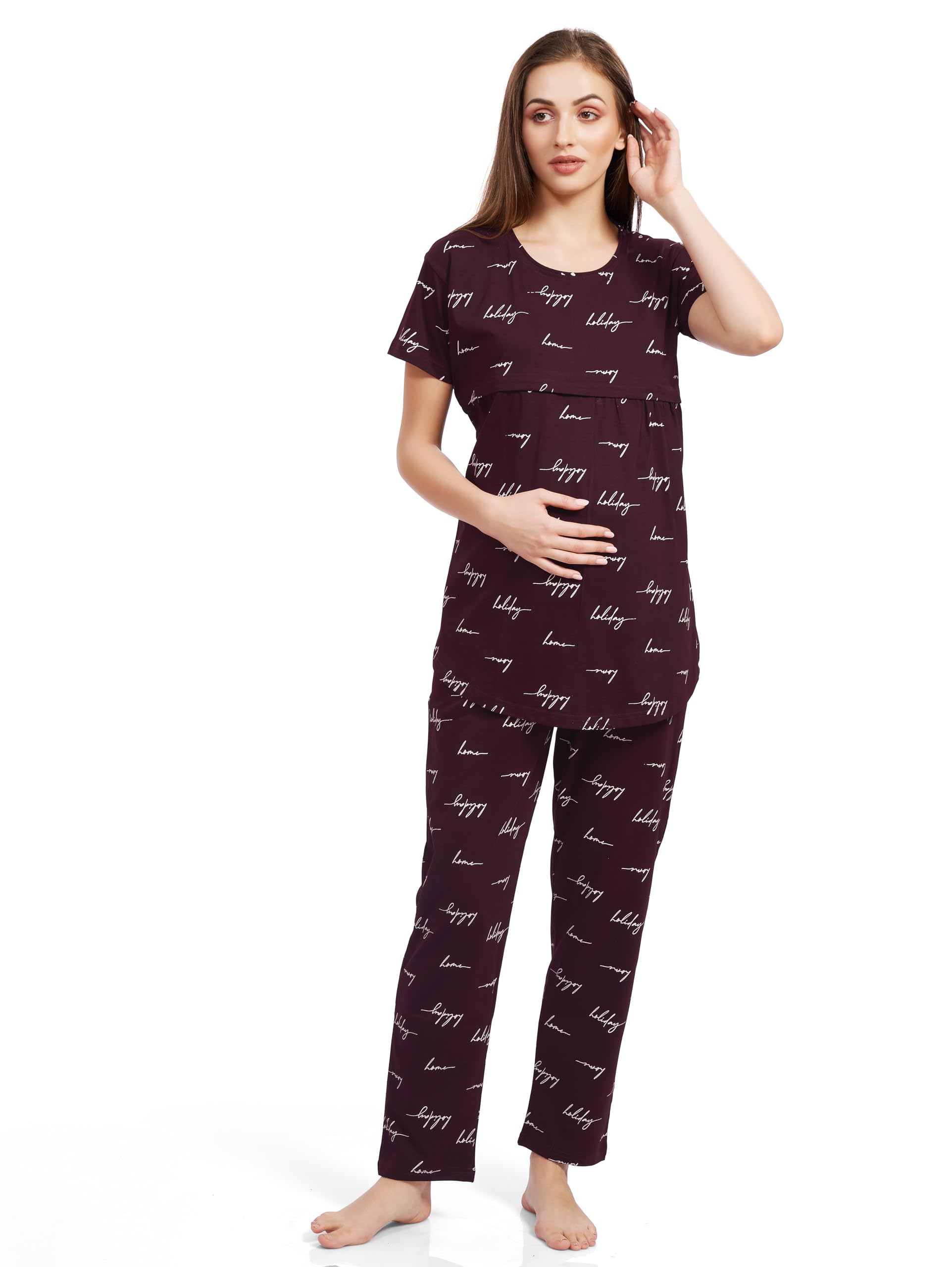 PASTEL CLIP Women Pajama Set