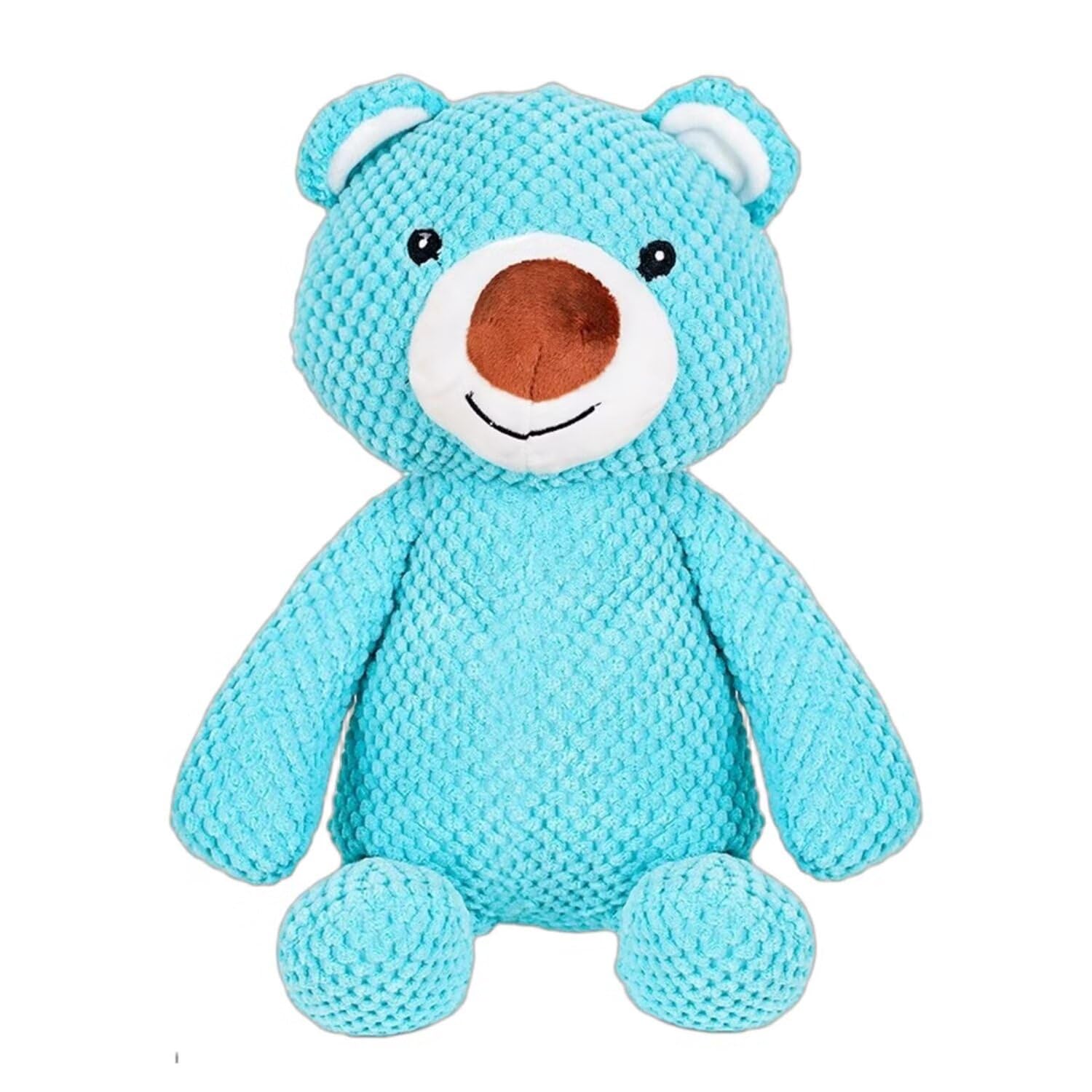 Squeaky Dog Toys, Plush Dog Toys, Dog Teddy Toys, Dog Teething Toys, Puppy Chew Toys for Small Medium Dogs | Blue bear