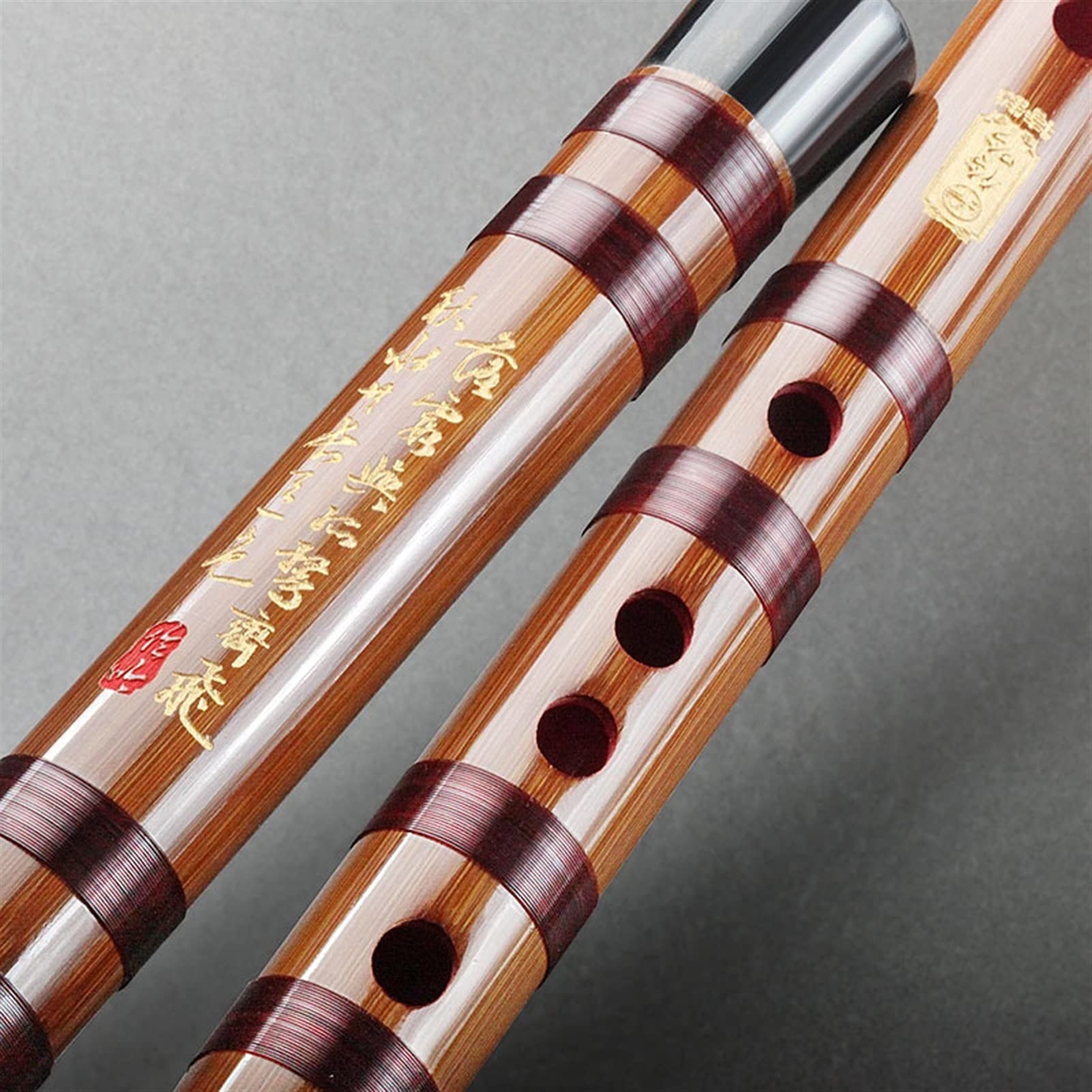 dizi Bitterer Bambus High-End-Kupferflöten-Instrument Erwachsene Professionelle Spielen Erwachsene Flöte Chinesische Musical-Dizi-Klarinette G/F/E/D/C-TUNE Bambusflöten(G)