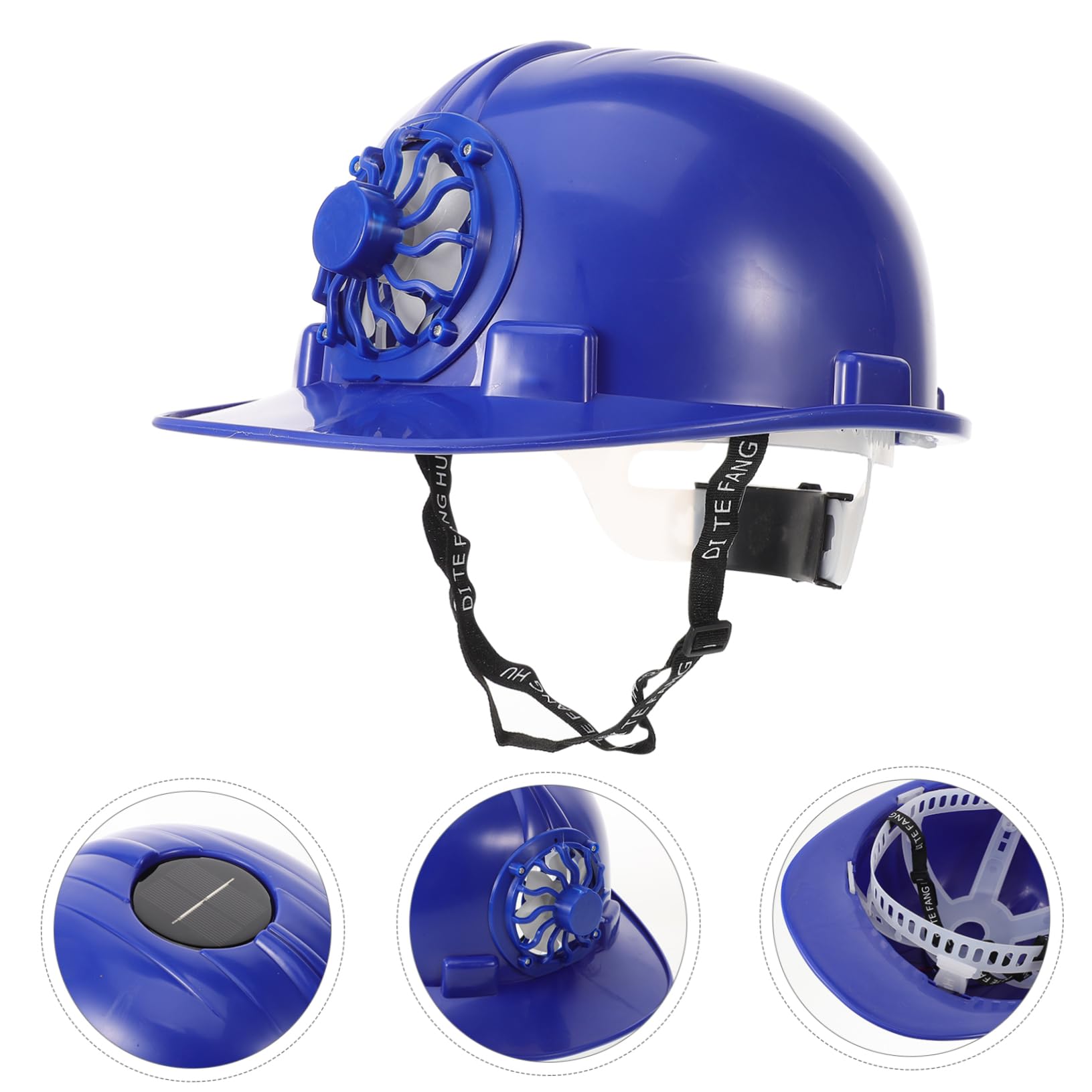 CLISPEED Casco Sicurezza con Ventilatore Solare Protezione Affidabilper Lavori Edili e Design Traspirante per Comfort Ottimale