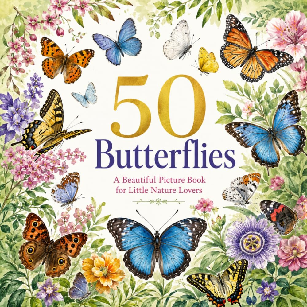 50 Butterflies: A Beautiful Picture Book for Little Nature Lovers (The 50 Things Kids Should Know Series)