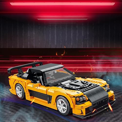 Miniatura 2 de JMBricklayer Bloques de construcción de autos de carreras, modelos de autos coleccionables, juguetes de construcción y juegos técnicos, modelo MOC