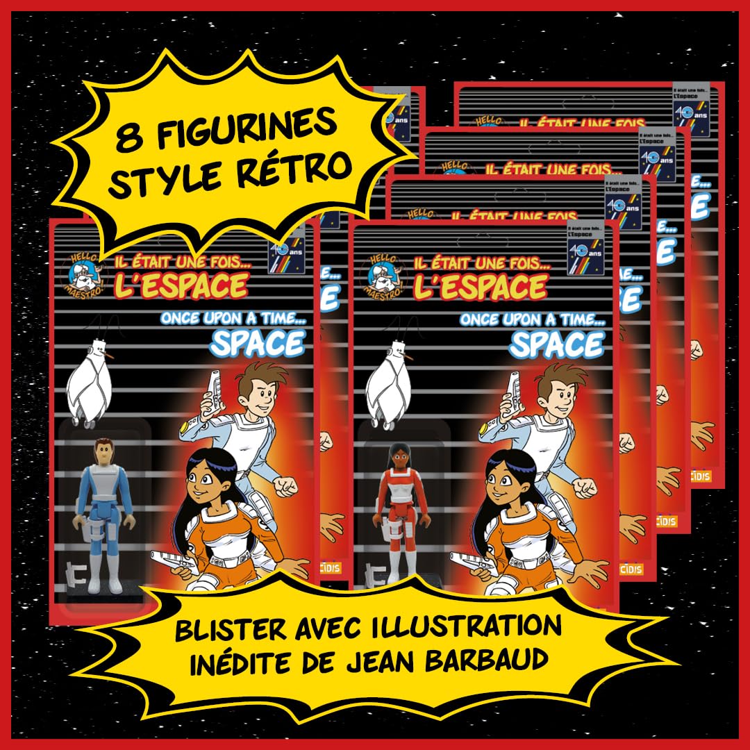 LOT 3 Gravures Il était Une Fois… L'Espace - Dessin Animé - Sur Carton Vélin