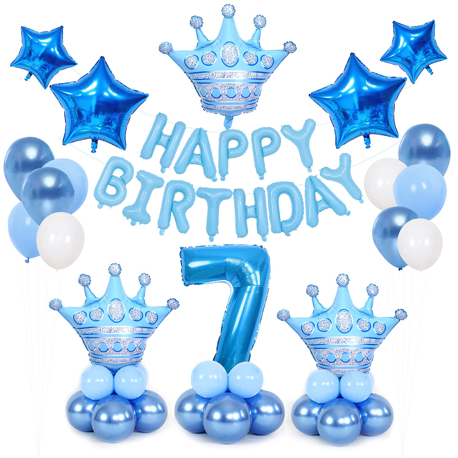 男の子飾り Amazon | 誕生日 飾り付 7歳 誕生日 飾り付け セット 男の子 7歳