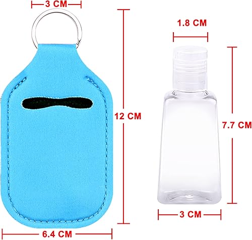 Miniatura 3 de Duufin Juego de 60 botellas vacías para desinfectante de manos, Sin patrón colorido