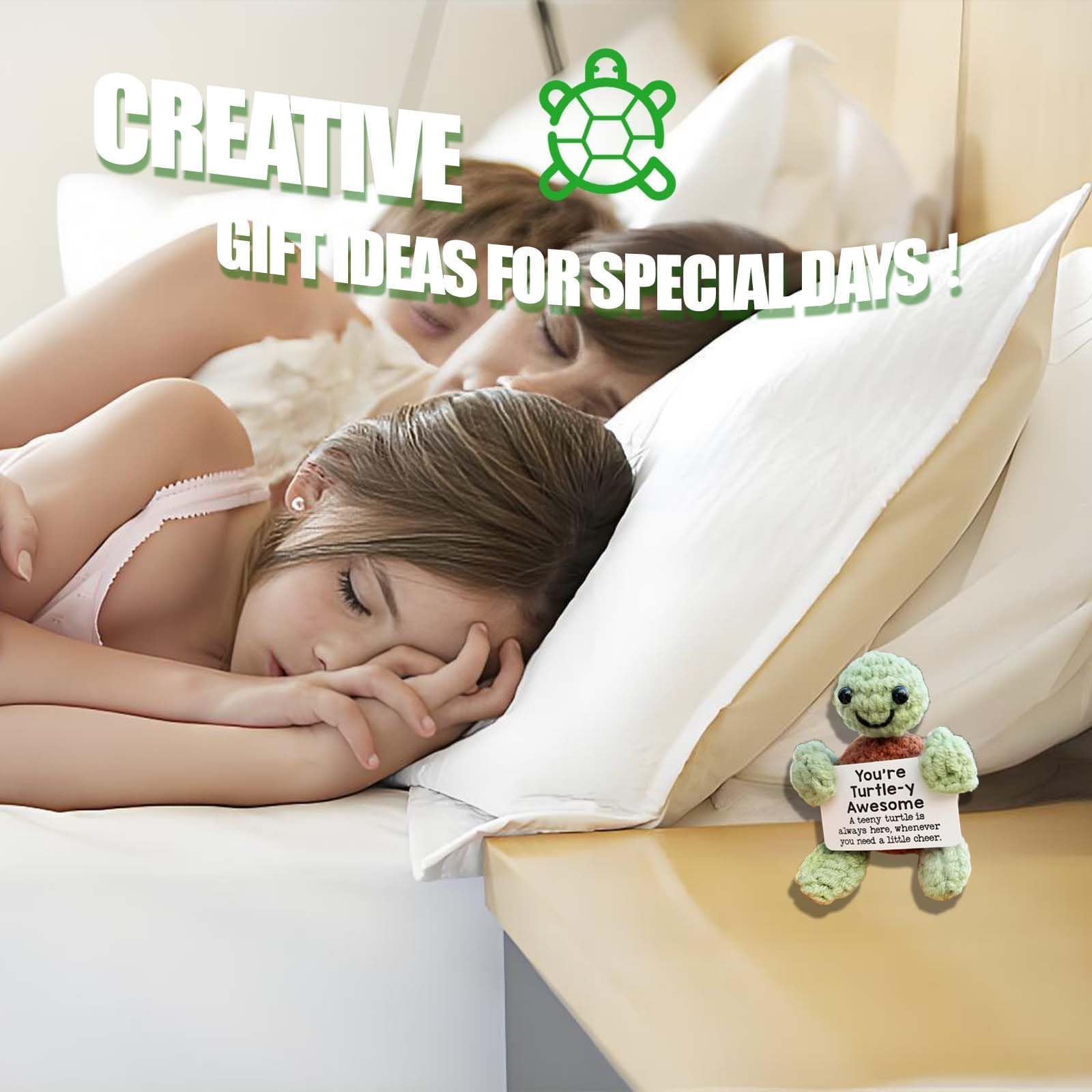 Positive Turtle Emotional Support Crochet Turtle Gifts for Women Emotional Support Gift - Image 4
