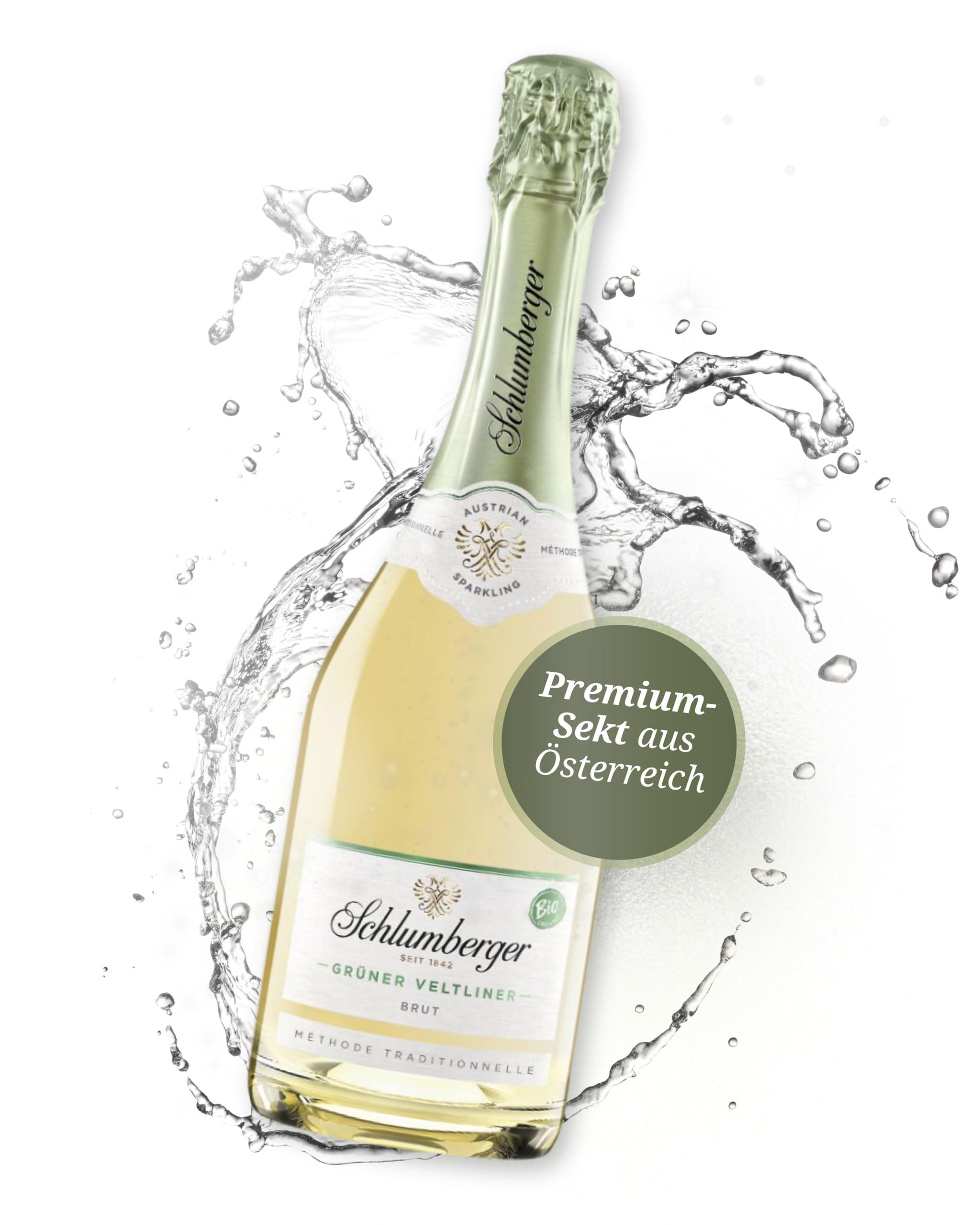 Schlumberger Grüner Veltliner Brut Klassik I Austrian Sparkling Sekt I Methode Traditionelle I 750ml