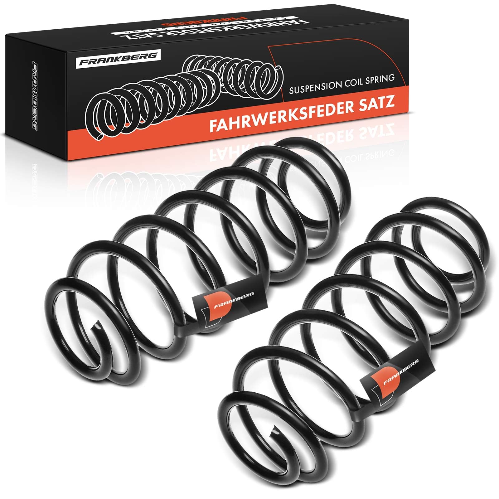 Frankberg 2x Muelles de chasis Muelles de suspensión Compatible con Polo 9A 9N 1.4 16V 1.2 1.2 12V 1.4 TDI 1.9 TDI 1.4 FSI 1.9 SDI 2001-2009 Replace# RH5539,6Q0511115AQ