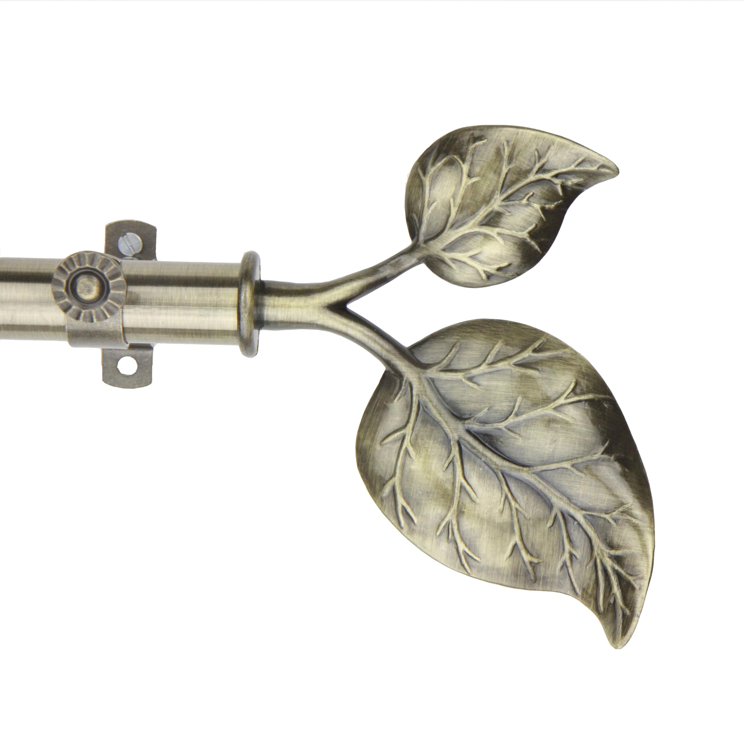 A&F Rod Décor - NEW Decorative Curtain Rod #33, 48-84 inch, Antique Brass