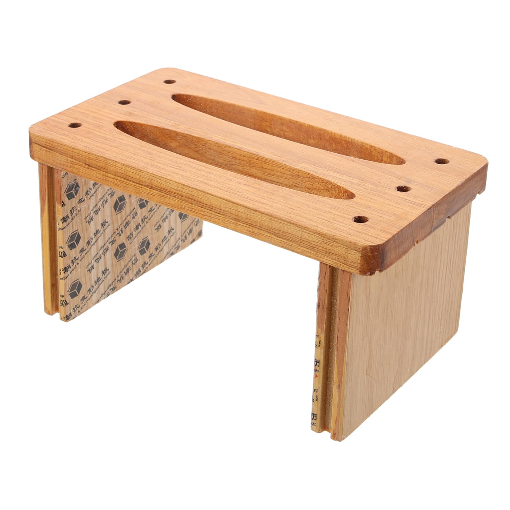 Cabilock Taburete de Baño Infantil de Madera, Compacto y Resistente, Superficie Lisa y Cómoda para Sentarse, Adecuado para Baño y Uso Diario