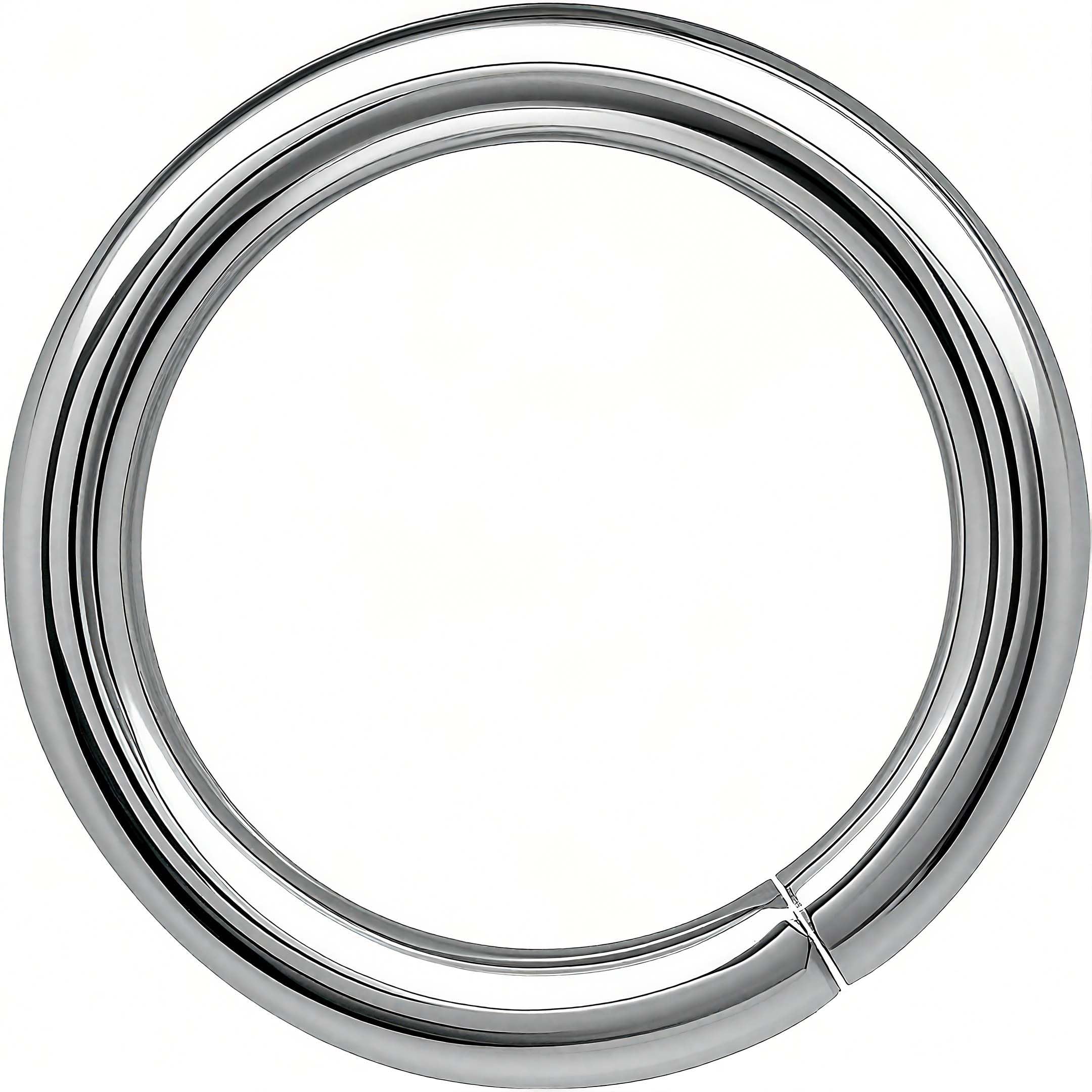 THREENEST 250PCS 9mm 1.5mm Thickness 14 Gauge Stainless Steel Jump Rings, Unwelded Metal Round Strong Thick Craft O Ring for Necklace Bracelet Keychain Chainmail Jewelry Making