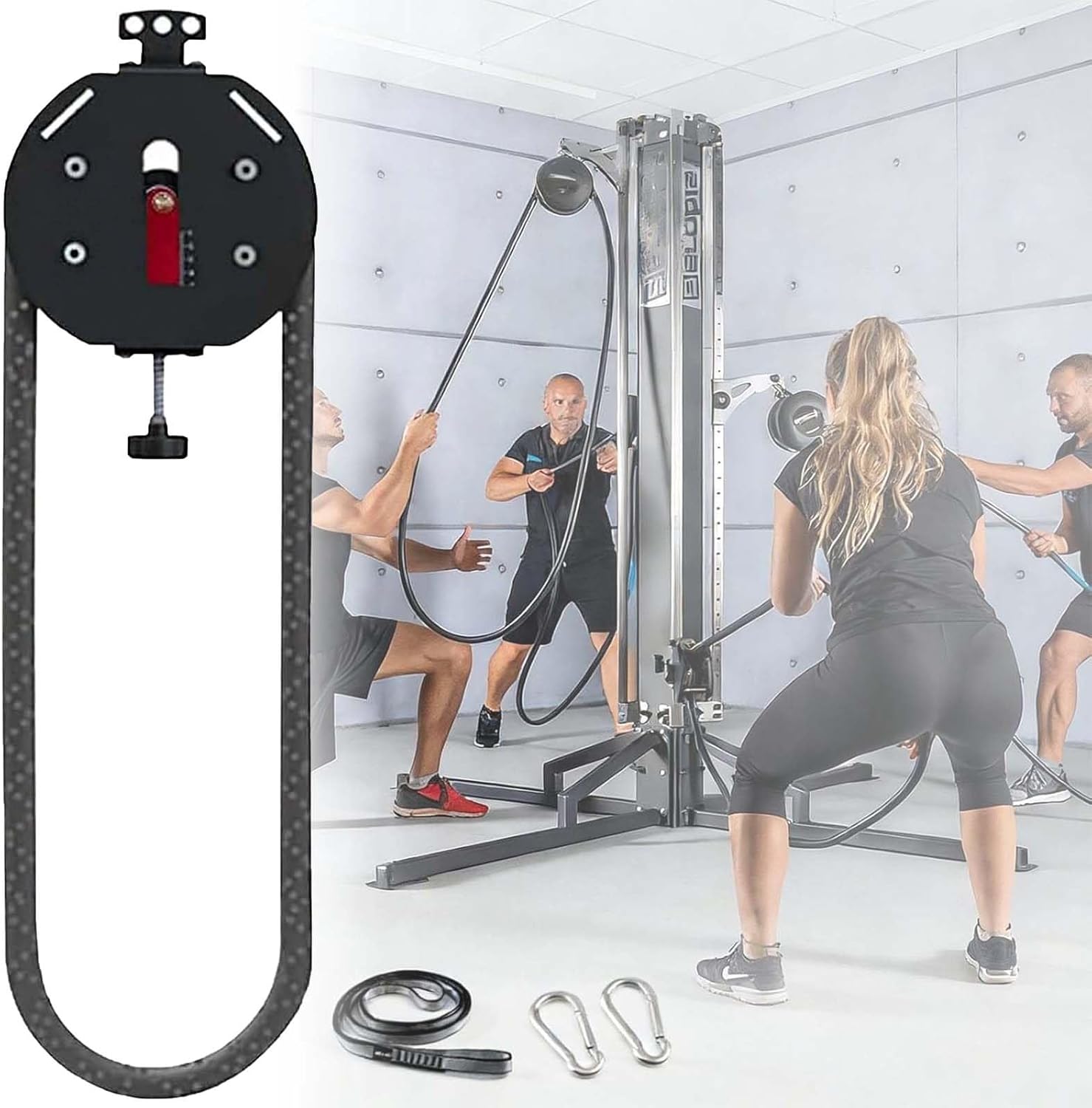 Endless Rope Trainer For Home Gym, Infi-nity Rope Machine, Adjustable Resistance Cable Pulley Machine (3-30kg), Portable Home Gym Equipment For Hiit, Cardio, – No User Weight Limit