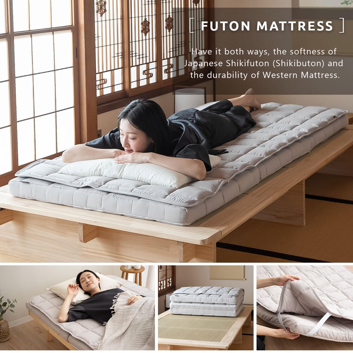 Amazon.com: EMOOR Japanese Tri-fold Futon Mattress Machi with