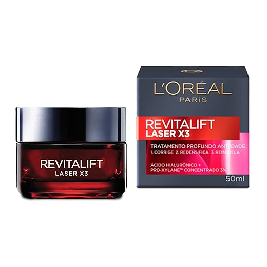 L’Oréal Paris Creme Facial Anti-Idade L'Oréal Paris Revitalift Laser X3 Diurno 50Ml