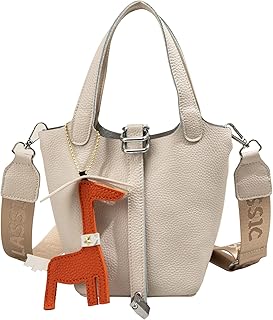 Il nuovo borsa donna,regalo donna,borsetta tracolla donna piccola,Borsa a secchiello leggera in morbida pelle,Borsa nera da donna