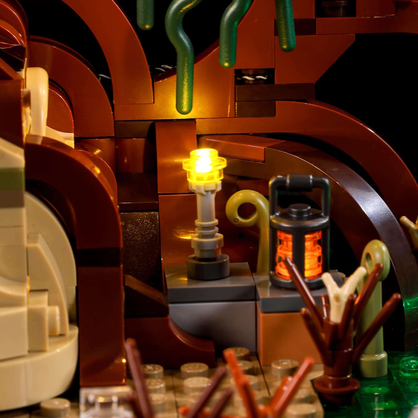 BRIKSMAX 75330 Led Beleuchtungsset für Lego Jedi Training auf Dagobah – Diorama - Compatible with Lego Star Wars Bausteinen Modell - Ohne Lego Set