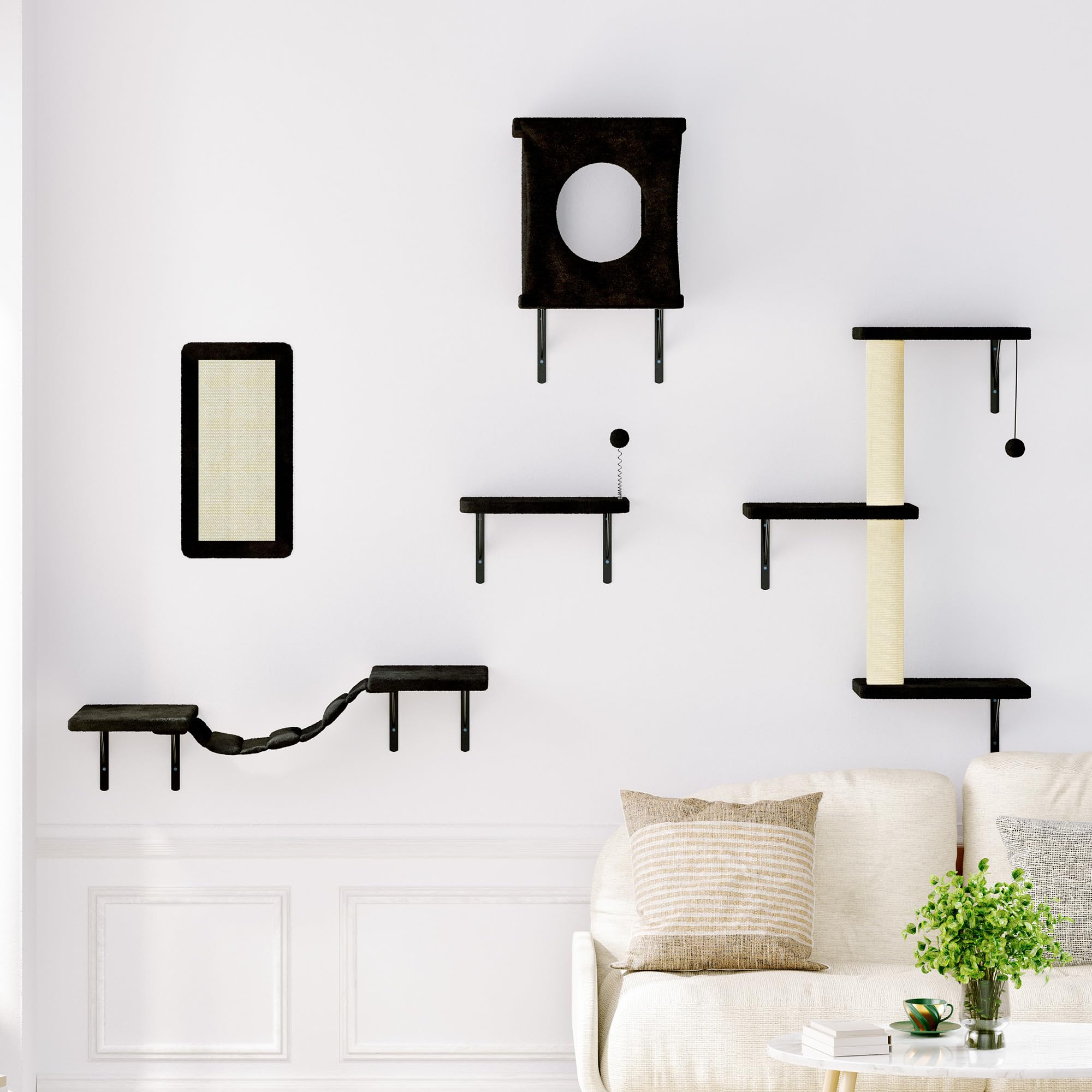 Diy Cat Climbing Wall Modern Cat Wall Shelves Cat Wall Shelves