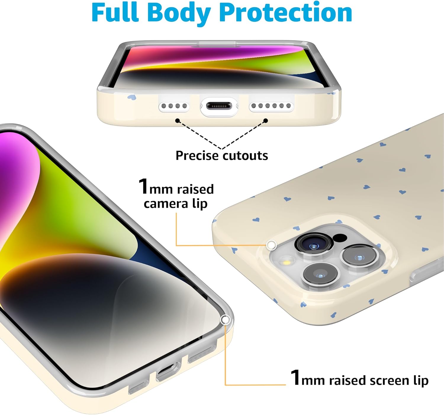 Casely iPhone 15 Pro Max Case | I'm Yours | Tiny Hearts | Compatible with MagSafe | Classic Ultra Slim Design