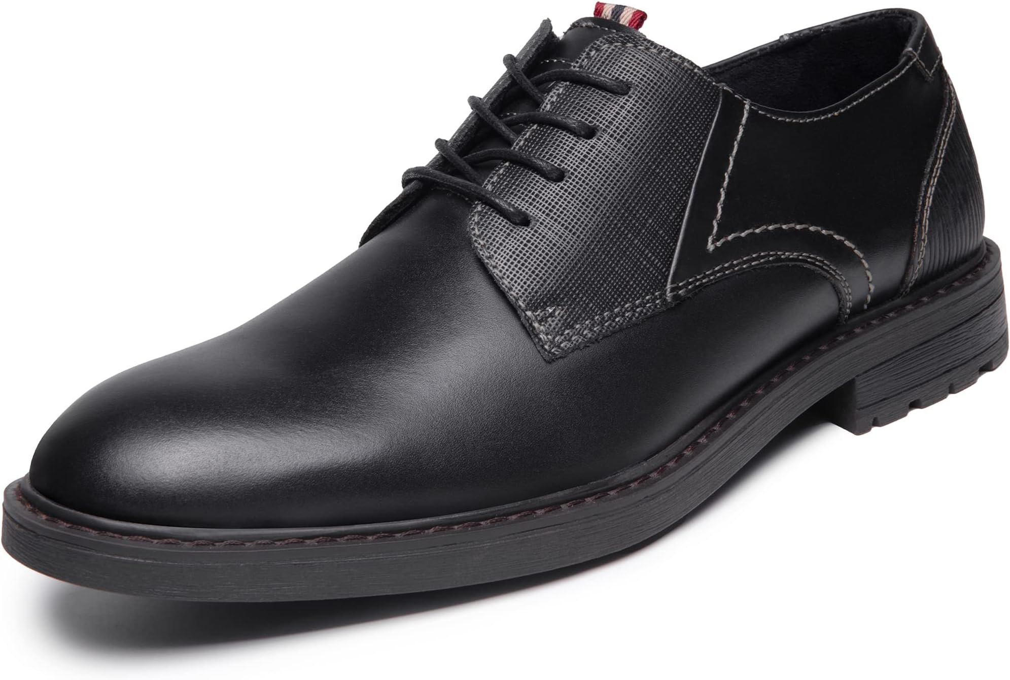 ArkbirdMen's Leather Oxford Dress Shoes Cap Toe Fashion Design Derby Business Formal Work Shoe for Men