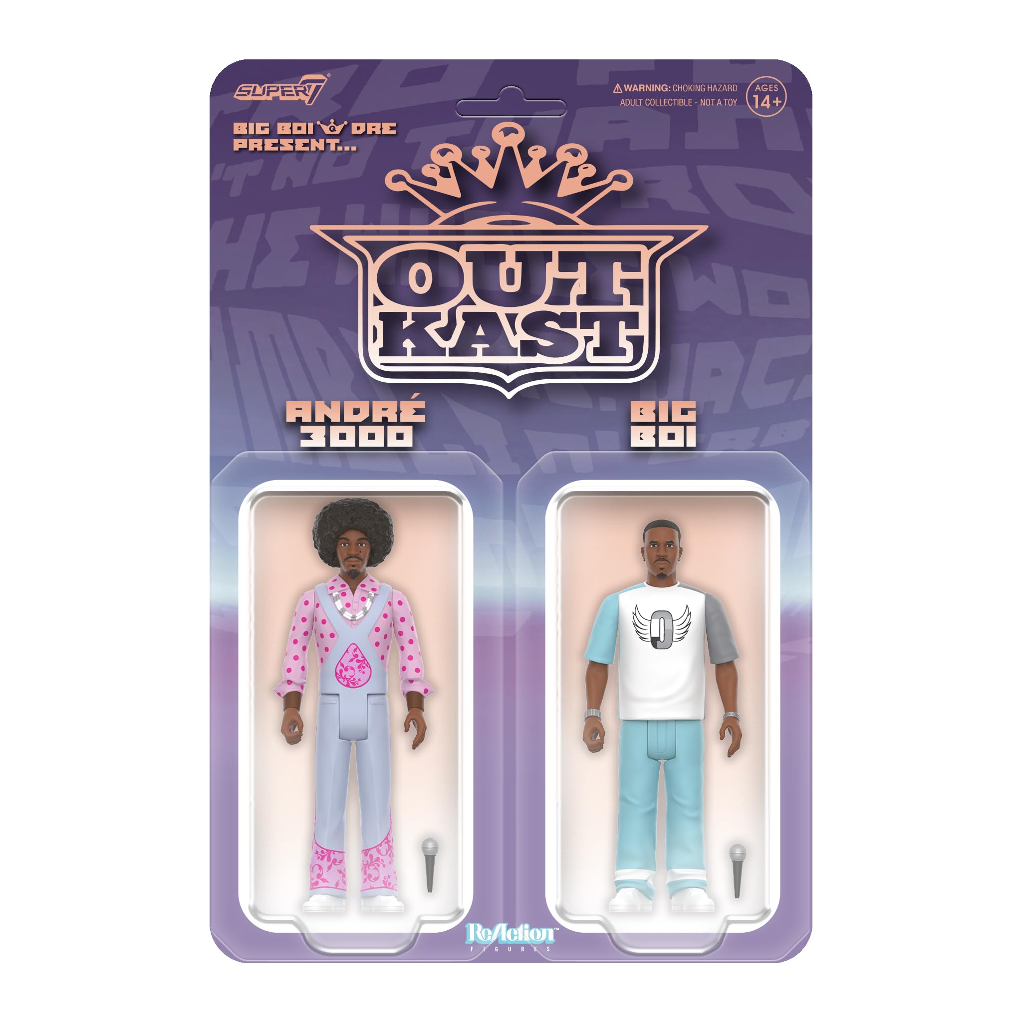 SUPER7 Outkast Reaction Figures Wave 03 - Outkast (Big Boi & Dre Present) Action Figure
