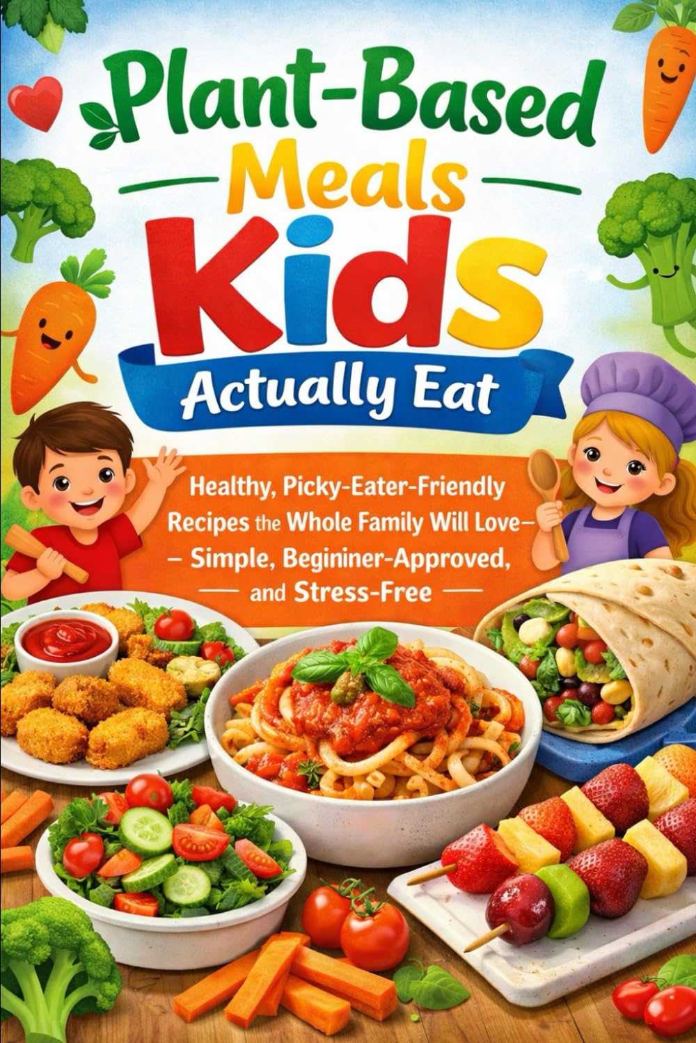 Plant-Based Meals Kids Actually Eat: Healthy, Picky-Eater-Friendly Recipes the Whole Family Will Love — Simple, Beginner-Approved, and Stress-Free (Budget Family Friendly cooking)