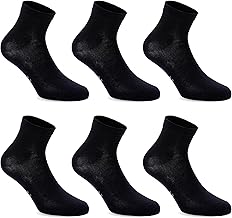 LANCETTI 6 Pairs Pure Soft Cotton Men's Women's Short Ankle Socks