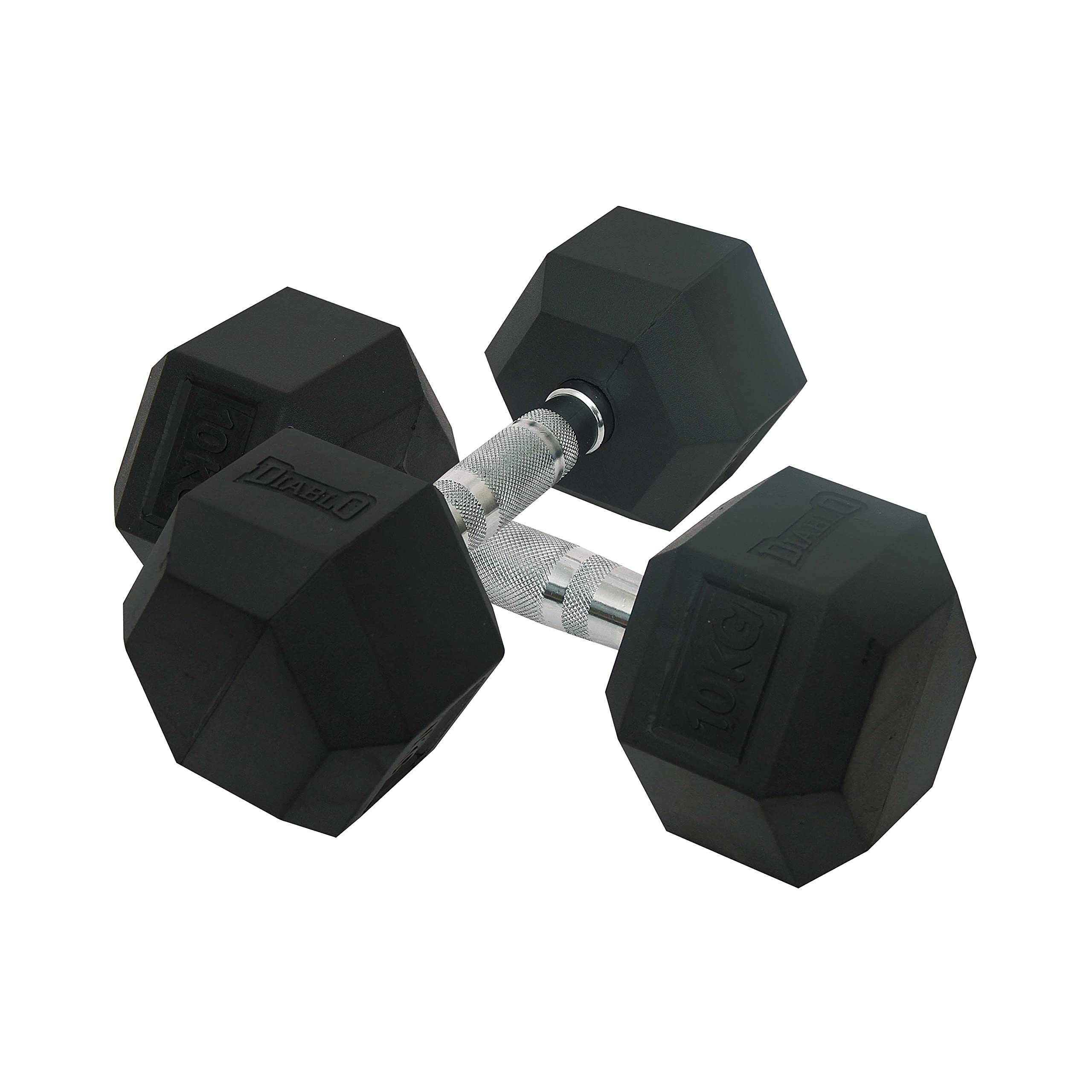 Diablo Hex Rubber Coated Hexagonal Dumbbells for Professional Exercise (10) (B094QNZW2D) Amazon Price History, Amazon Price Tracker
