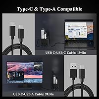 Vista 4 de FIDECO Estación de acoplamiento USB 3.2 Gen 1 a disco duro, base de disco duro para 2.5 o 3.5 pulgadas SATA I/II/III HDD SSD con duplicador de disco