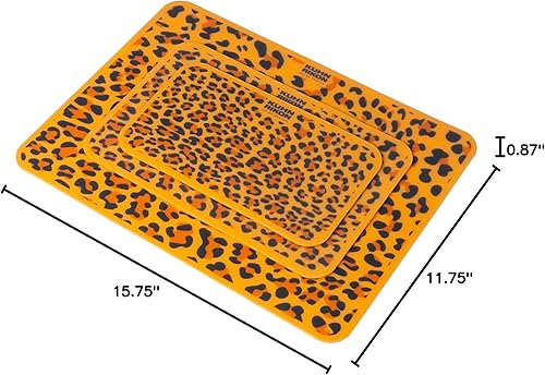 Miniatura 3 de Kuhn Rikon Tablas de cortar con estampado de leopardo de 3 piezas