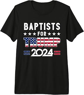 Baptists for Trump 2024 Patriotic American Campaign Support Premium Tri-blend T-Shirt