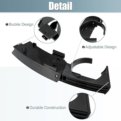 Miniatura 3 de X AUTOHAUX 1 par de portavasos para salpicadero izquierdo 51457070323 derecho 51457070324 inserción de expansor lateral para BMW Z4 2003-2008