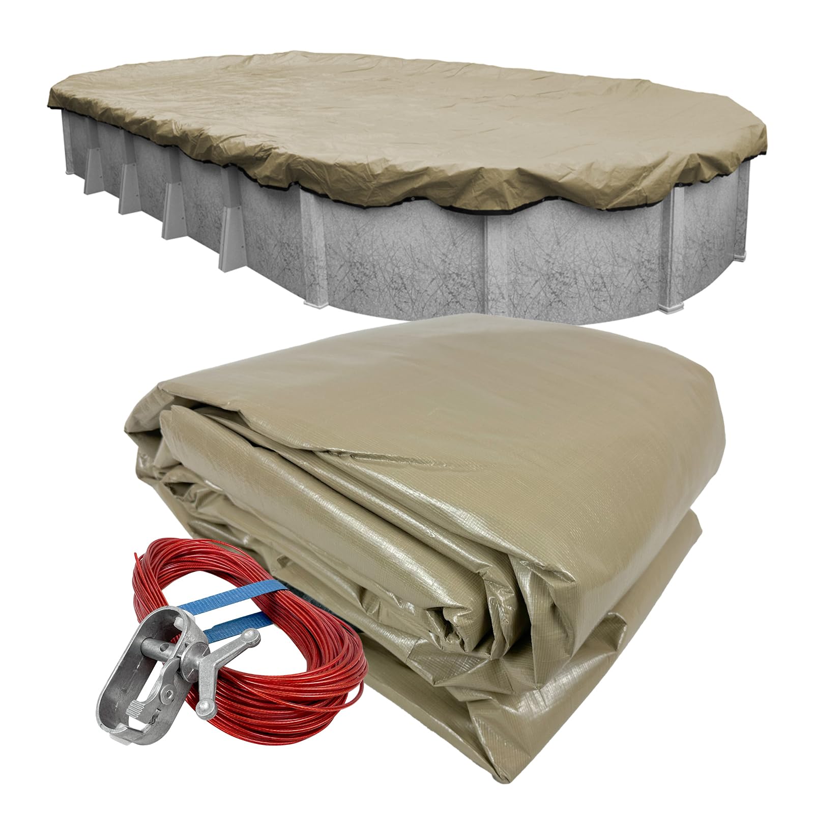 Robelle 311625-4 Pool Cover for Winter, Premium, 16 x 25 ft Above Ground Pools โ image 1
