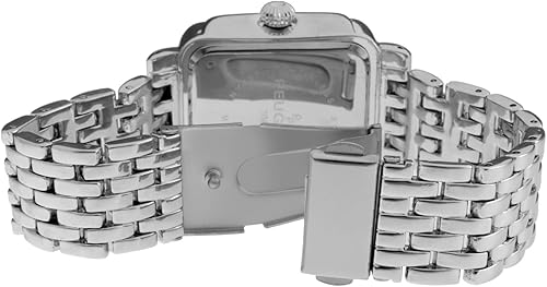 Miniatura 5 de Peugeot - Reloj de vestir rectangular para mujer con bisel decorado de cristal números romanos y pulsera