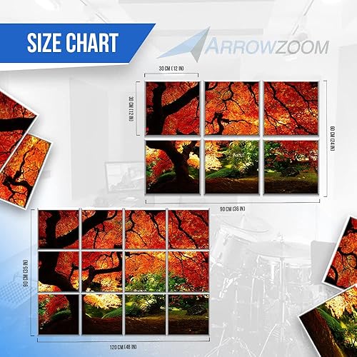 Miniatura 6 de Arrowzoom 6 paneles acústicos de fieltro para pared, con estilo, azulejos acústicos decorativos, reducción de ruido, grabación, sala de estudio,