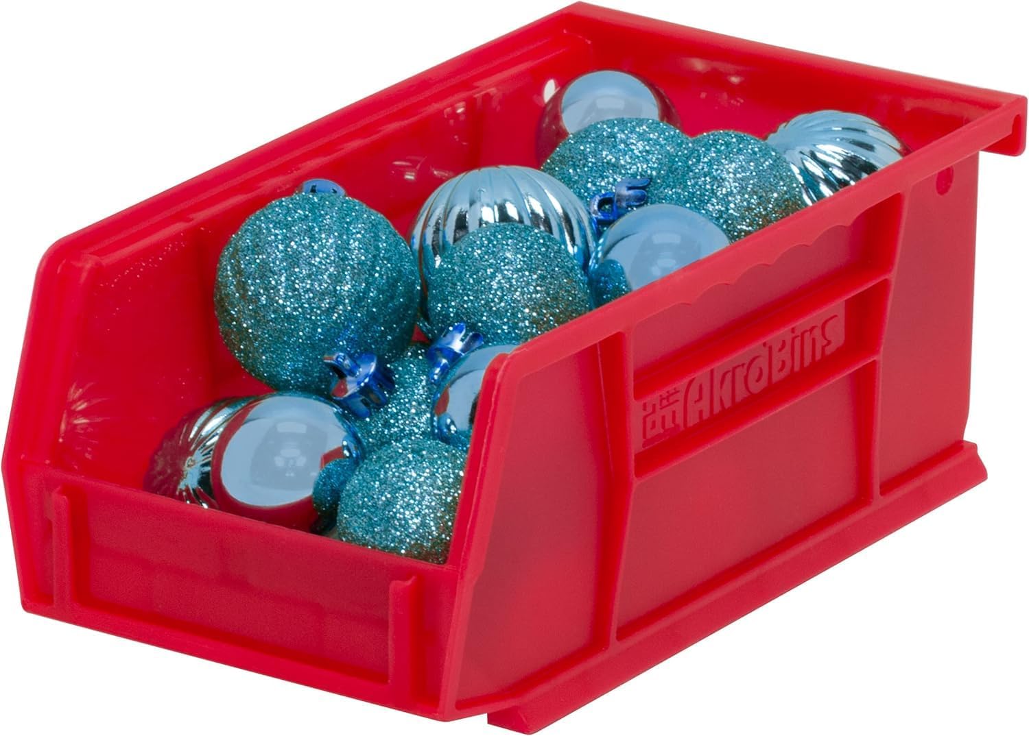 Akro-Mils 30220 AkroBins Plastic Storage Bins, Space-Saving Stackable Bins for Garage, Pantry, Craft Organization, 7-" x 4-" x 3-", Red, 24-Pack - Image 12