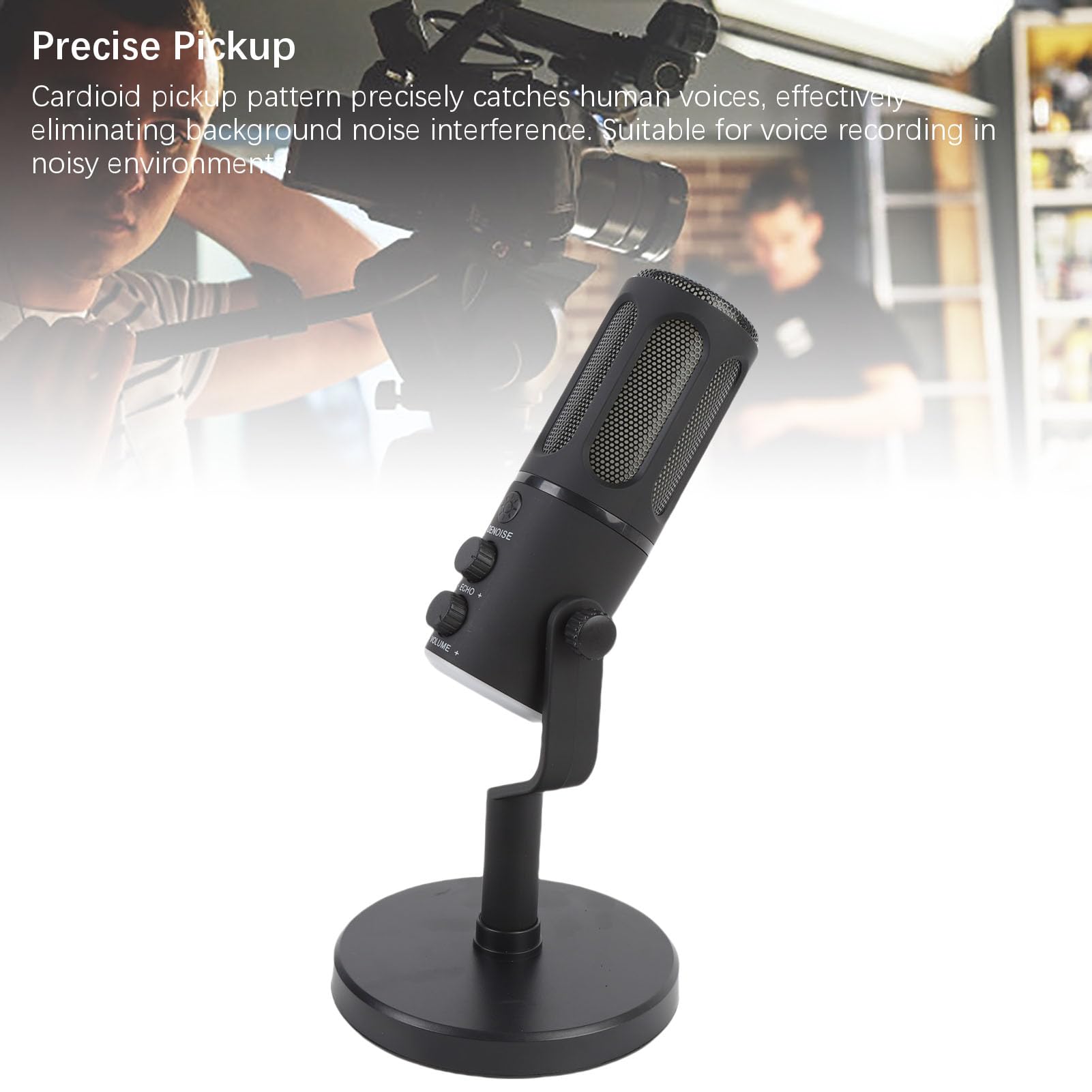Yctze Micrófono Dinámico, Micrófono Cardioid USB XLR con Brazo Ajustable, Cubierta de Malla de Metal, para Juegos en Vivo, Canto, Grabación de Texto en Vivo, Adecuado para Tarjeta de