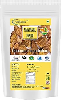 Neotea Maramanjal | Natural Kasturi Haldi Powder for Glowing Skin | Wild Turmeric (Curcuma Aromatica) for Acne, Dark Spots, & Tan Removal | 100% Pure, Chemical-Free, Preservative-Free | Brightening & Whitening Face Pack for Healthy Complexion | Organic & Traditional Beauty Care 200 GM