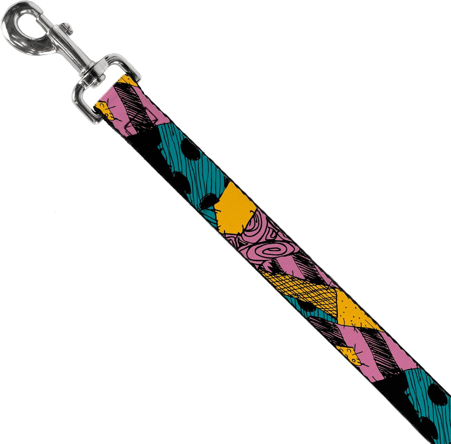 Disney Pet Leash, Dog Leash, Nightmare Before Christmas Sally Dress Patchwork, 4 Feet Long 1.5 Inch Wide