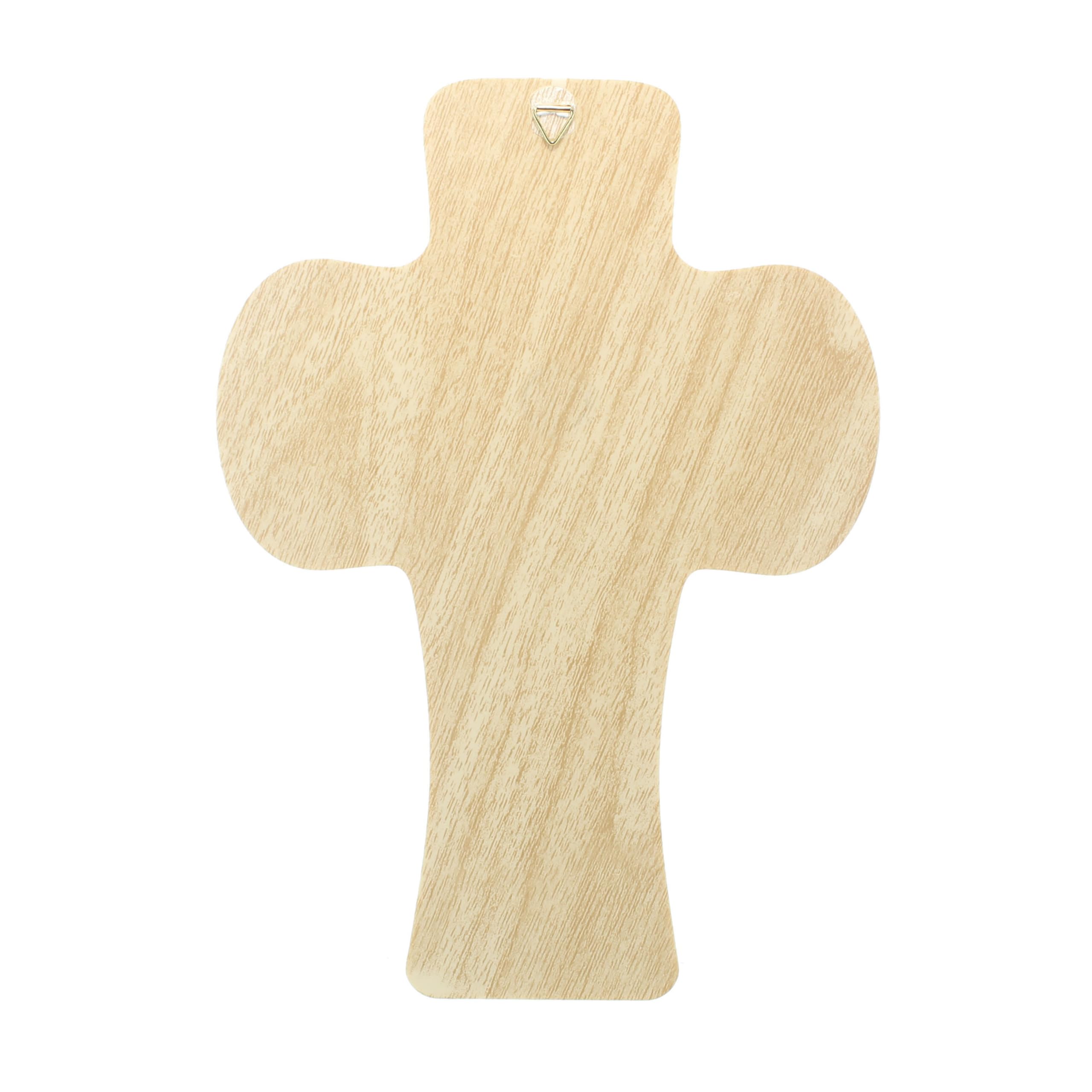 Palais du Rosaire Croix de l'Arche de Noé pour Enfant à suspendre - Croix religieuse - Culte Chrétien en Bois
