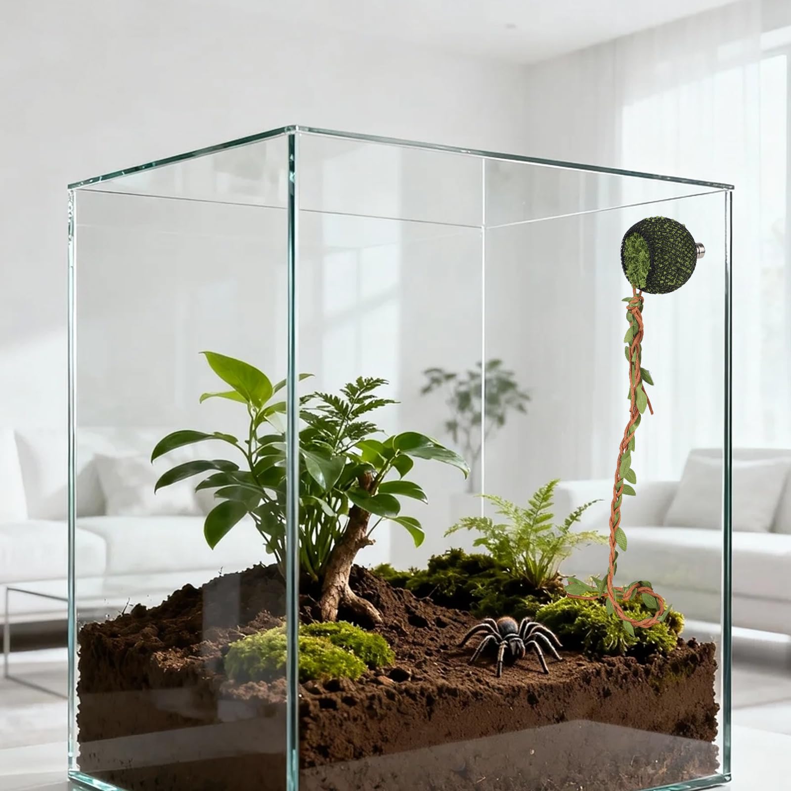 Magnetyczna Kryjówka dla Gadów z Silnymi Magnesami, Mała Kryjówka Płazów Akcesorium do Terrarium dla Skakunów Ptaszników i Domowych Pająków