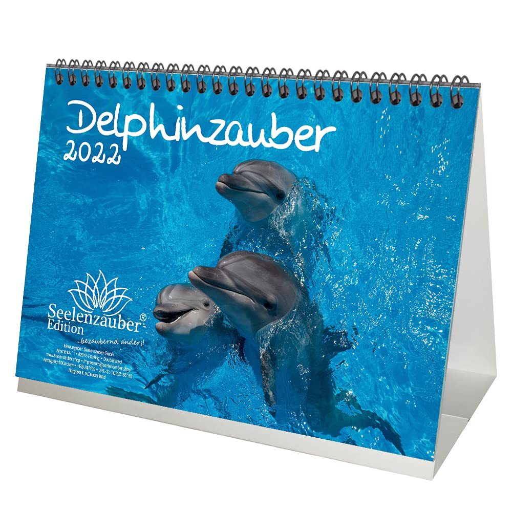 Dolphinzauber DIN A5 Desk Calendar for 2022 Dolphin Seelenzauber