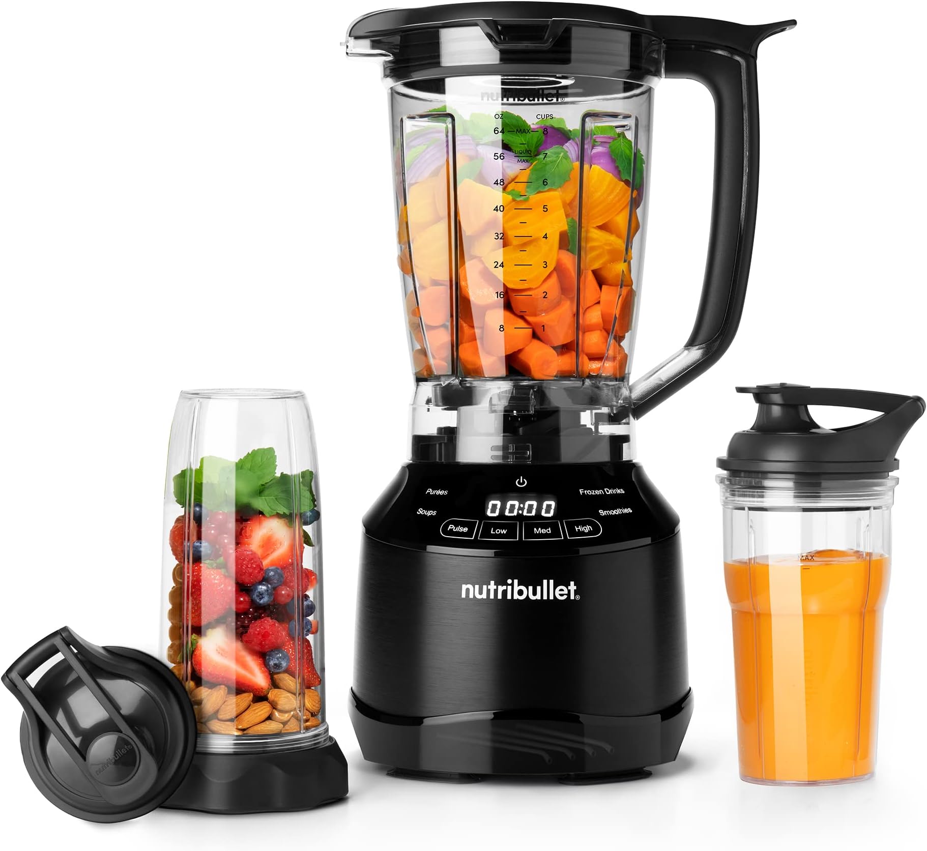 NutriBullet NBF50520 Touch Combo Blender, 64 oz, Black