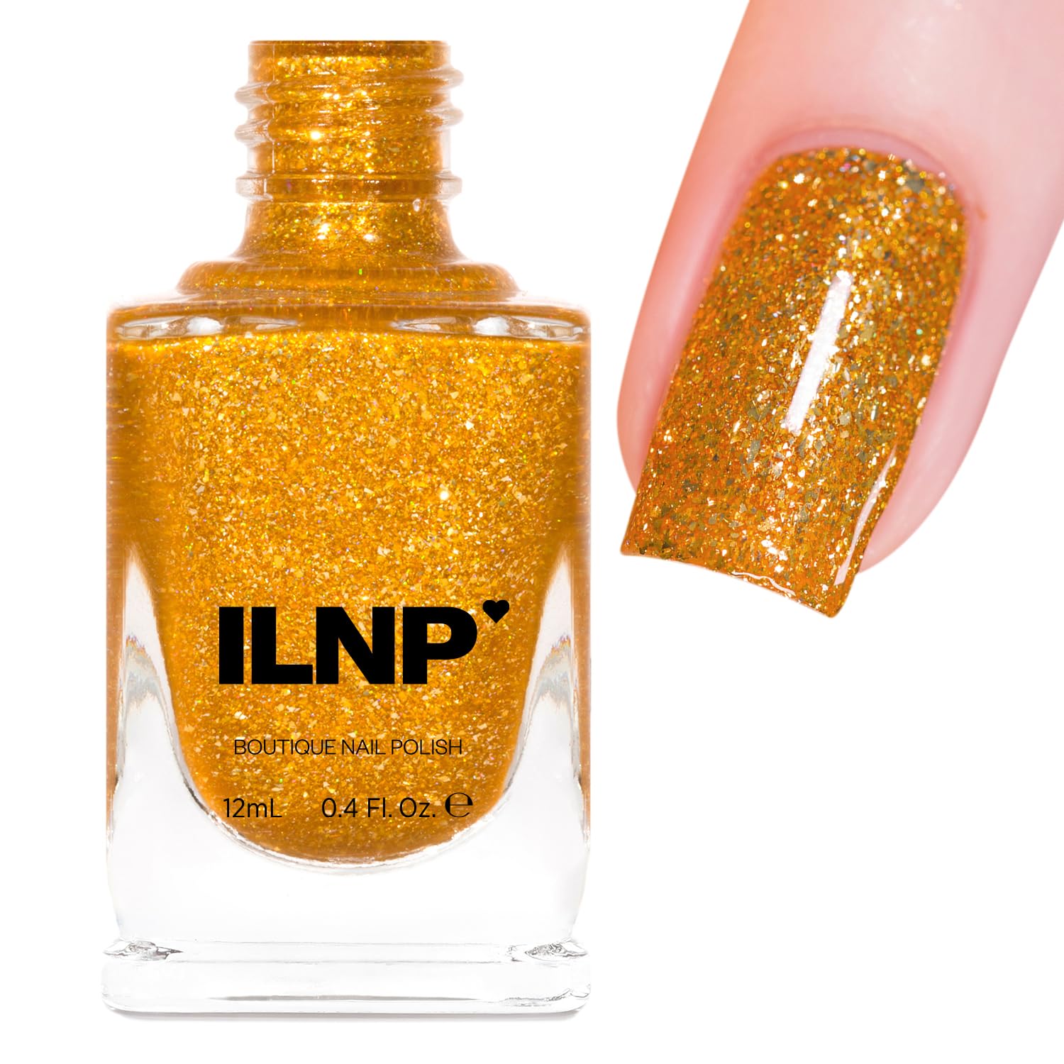 ILNP Good As Gold - Saturated Gold Holographic Ultra Metallic Nail Polish
