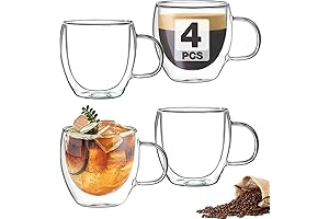 Mfacoy Double Wall Insulated Glasses: The Perfect Espresso Experience