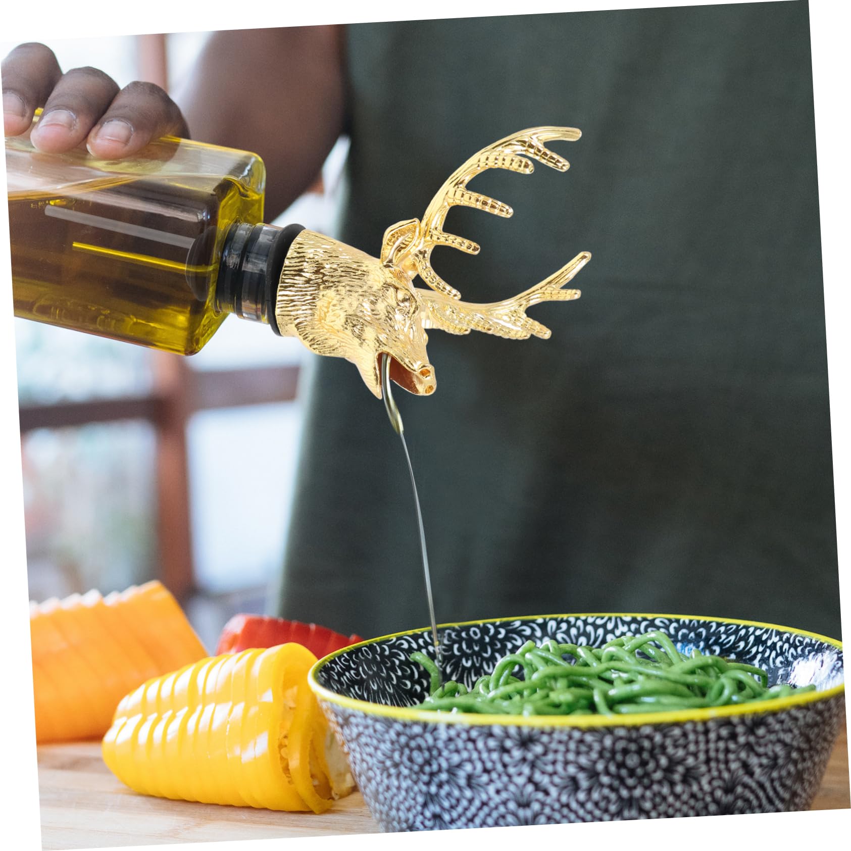 BESTYASH 6 Piezas Tapón para Vino con Vertedor Forma de Sellado para Conservar Accesorio Decorativo para Fiestas y Reuniones