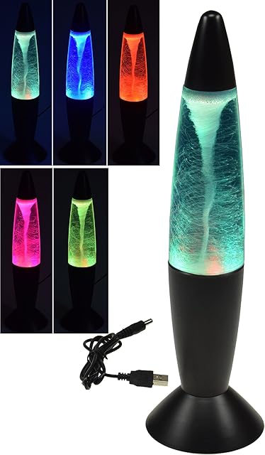 Tornado Decorative Light 37 cm LED Light and Colour Changing Operation on USB 5 Volt = or 3 x AA Batteries
