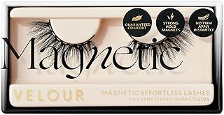 Velour Magnetic Eyelashes – Luxurious False Lashes – Reusable Magnetic Lashes – Wear up to 30x – Vegan, All Eye Shapes, Natural Magnetic Lashes, Magnetic Eyeliner not Included (Instant Attraction)