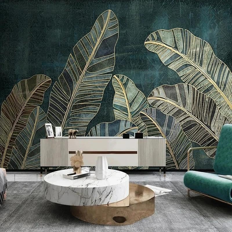 Papier peint mural 3D nature minimaliste pour créer un salon cocooning et zen